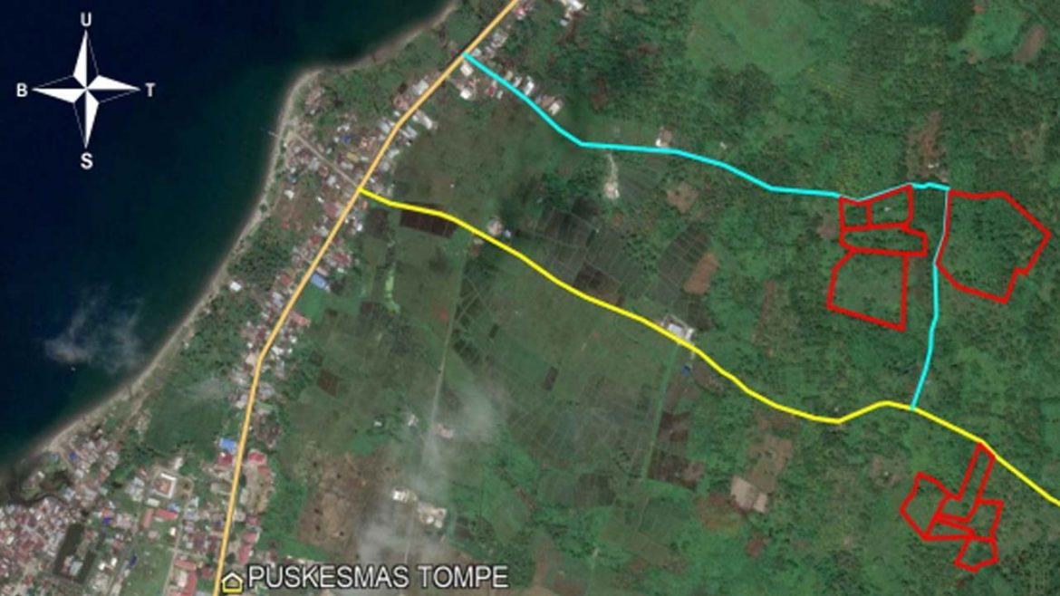 Lokasi-Huntap-Tompe Lokasi Pembangunan Huntap Tahap 2A Tompe Donggala